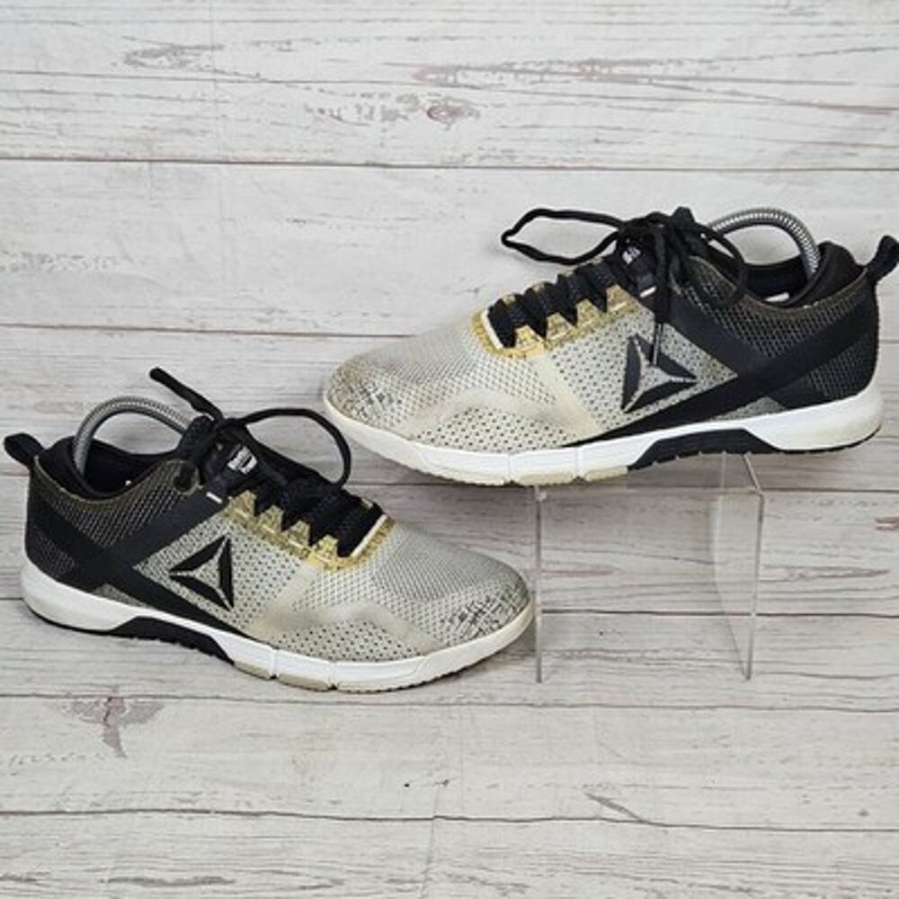 Women's Reebok Grace CrossFit Shoes Size 9 White Black *Dingy